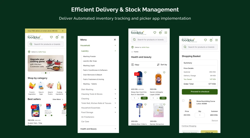 Efficient delivery and stock management