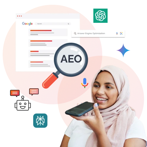 Grow Your Visibility In AI Search With Our Complete AEO Answer Engine Optimization Services