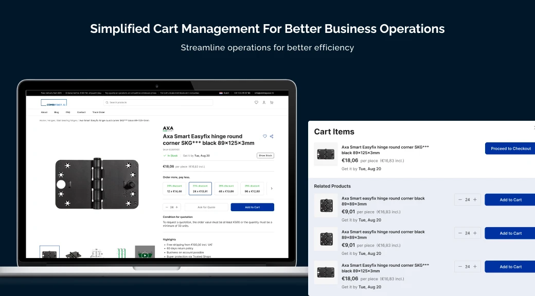 Simplified cart management for better business operations