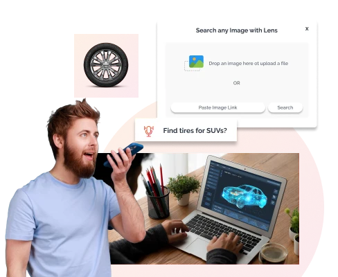 AI-Powered Visual and Voice Search feature in Solutions