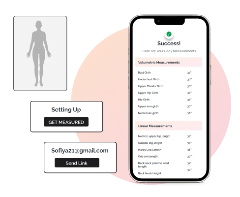 Sizing Body Scanning feature for Fashion online store
