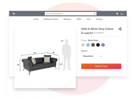 Product Dimensions in Pictorial Form - UAE